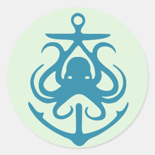 Stickers Nautiques Octopus Et Ancres (Devant)