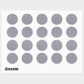 Stickers Navy Blue Chevron (Feuille)