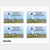 Stickers Ned’s Point Lighthouse, Massachusetts (Feuille)