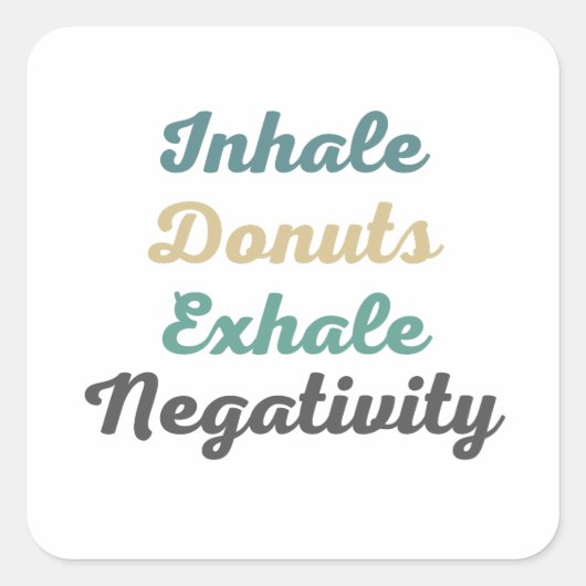 Stickers Négativité Exhale Donuts (Devant)