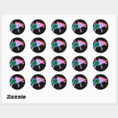 Stickers Neon Axolotl (Feuille)