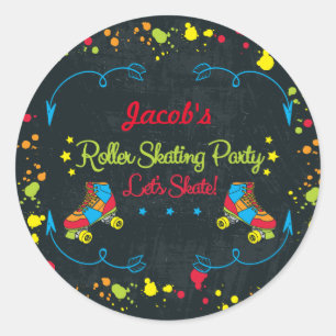 Stickers Neon Skate Party