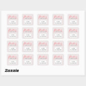 Stickers Nettoyeur à cils Simplement rose Lash Sal (Feuille)