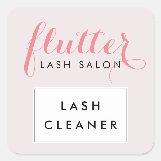 Stickers Nettoyeur à cils Simplement rose Lash Sal (Devant)