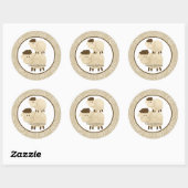 Stickers Neutral Baa Baa Sheep Favor 3 pouces (Feuille)
