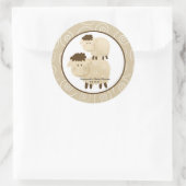 Stickers Neutral Baa Baa Sheep Favor 3 pouces (Sac)