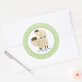 Stickers Neutral Baa Baa Sheep Favor 3 pouces (Enveloppe)