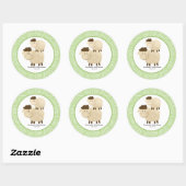 Stickers Neutral Baa Baa Sheep Favor 3 pouces (Feuille)