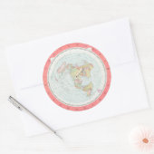 Stickers 'NEW STANDARD MAP OF THE WORLD' de Gleaso (Enveloppe)