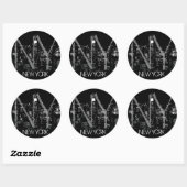 Stickers New York New York Skyline Souvenirs (Feuille)