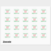 Stickers "Nice List Approuvé" (Feuille)