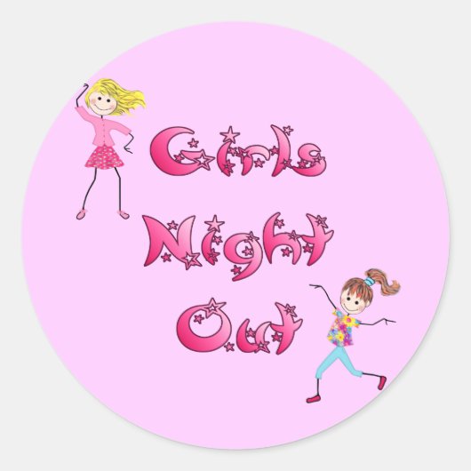 Stickers Night Out pour fille (Devant)