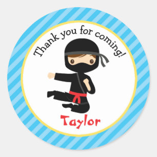 Stickers Ninja (Blue Boy Ninja Birthday Party)
