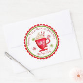 Stickers Noël Chocolat Chaud (Enveloppe)