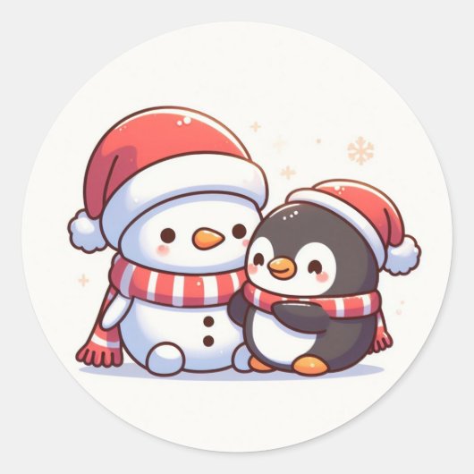 stickers Noël Cute Kawaii (Devant)