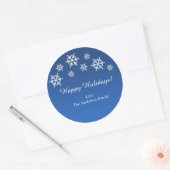 Stickers Noël de Noël Blue & White Snowflakes (Enveloppe)
