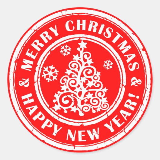 Stickers Noël Enveloppe Festive Phoques (Devant)