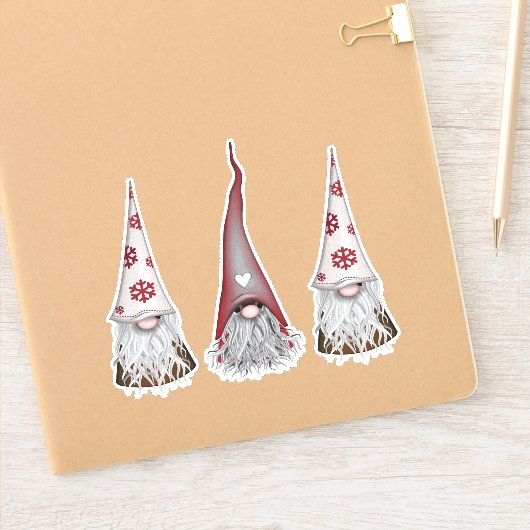 Stickers Noël Gnome scandinave (Carnet)