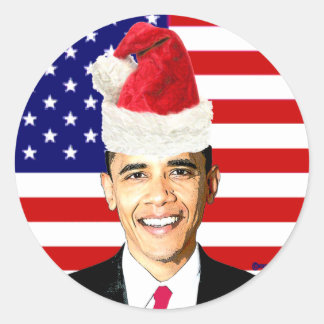 stickers Noël Obama
