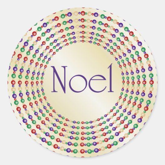 Stickers Noel Or brillant (Devant)