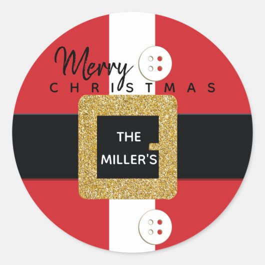 stickers Noël Père Noël Suit (Devant)