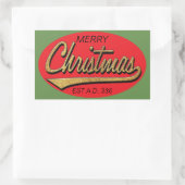 Stickers NOËL "Retro Christmas Est A.D. 336" (Sac)