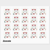 Stickers Noël rose mignon (Feuille)
