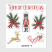 stickers Noël set de 6 01 (Feuille)