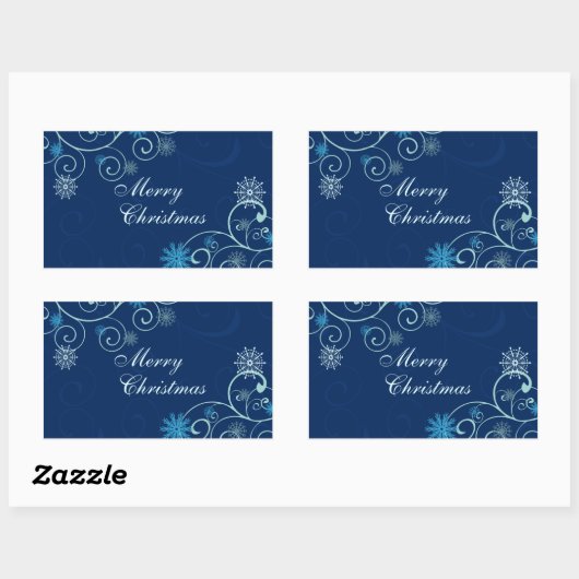 Stickers Noël Snowflake Joyeux Noël (Feuille)