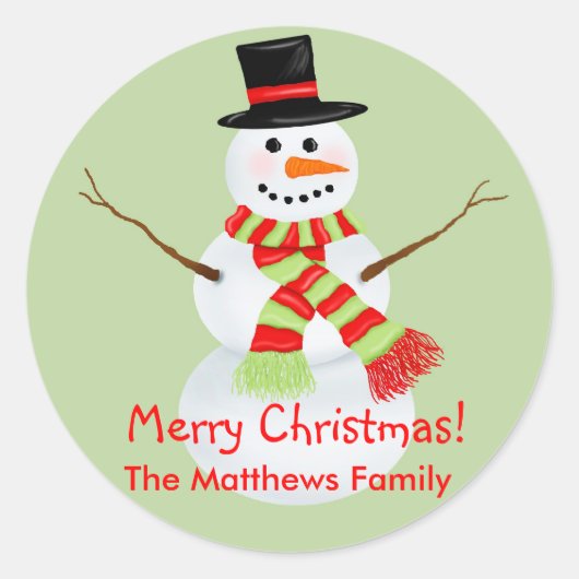 Stickers Noël Snowman (Devant)