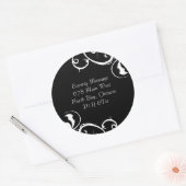 Stickers noir et blanc fantaisie - CO (Enveloppe)