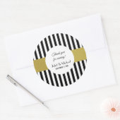 Stickers Noir et Gold Wedding Favor (Enveloppe)