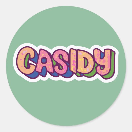 Stickers Nom Cassidy (Devant)