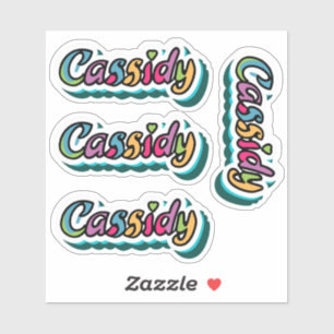 Stickers Nom Cassidy