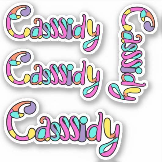 Stickers Nom Cassidy (Devant)