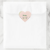Stickers Nom Coeur Rose Enfants (Sac)