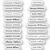 Stickers Nom de coupe personnalisée (Devant)