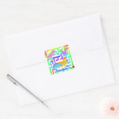 Stickers Nom de Maze de couleur Dinos mignons (Enveloppe)