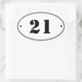 Stickers Nombre Ovale Simple (Sac)