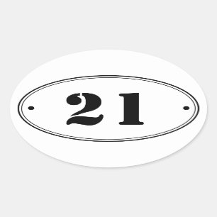Stickers Nombre Ovale Simple