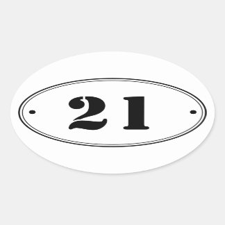 Stickers Nombre Ovale Simple