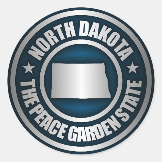 Stickers North Dakota Steel (Blue) (Devant)