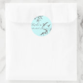 Stickers nuptiale en feuilles de bambou (Sac)