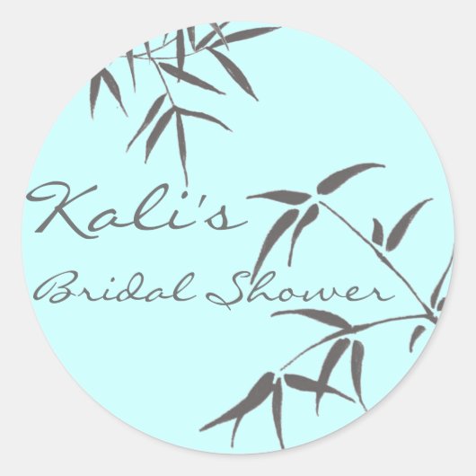 Stickers nuptiale en feuilles de bambou (Devant)