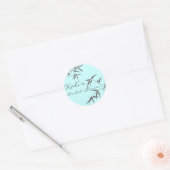 Stickers nuptiale en feuilles de bambou (Enveloppe)