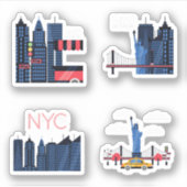 Stickers NYC (New York City) (Devant)