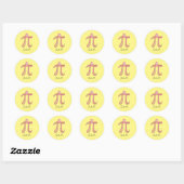 Stickers Octopus Cute Math Pi Day (Feuille)