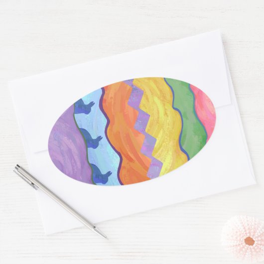 Stickers Oeuf de Pâques 2 (Enveloppe)