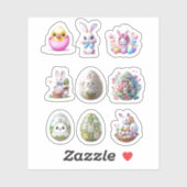 Stickers OEufs de Pâques Bunny (Feuille)