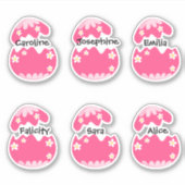 Stickers OEufs Pinky Personnalisés (Devant)